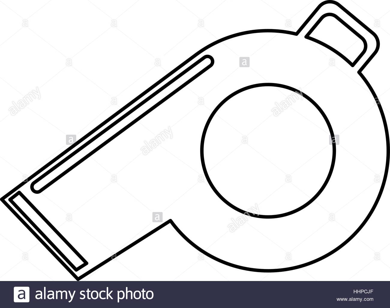 1300x1027 Referee Whistle American Football Icon Outline Stock Vector Art