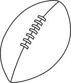 140x165 Football Clipart Black And White