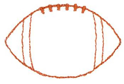 250x169 Football Outline Image Free Clipart Images 8