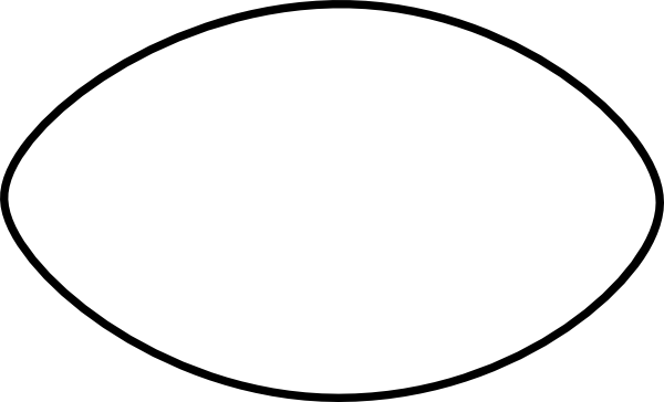 600x364 Thin Football Outline Clip Art Clipart Panda