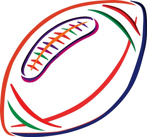 500x467 Best Football Outline