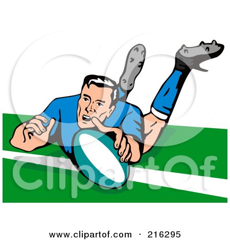 450x470 Diving Clipart Football Player