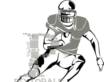 340x270 Football Player Clipart Set Of Eps Jpeg Png Vector