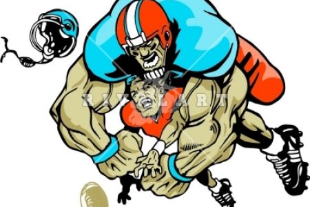 Football Player Tackling Clipart | Free download on ClipArtMag