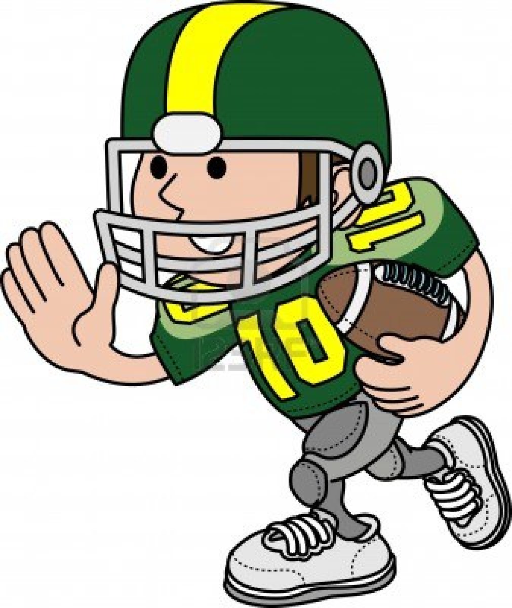 1011x1200 Cartoon Football Player Clipart
