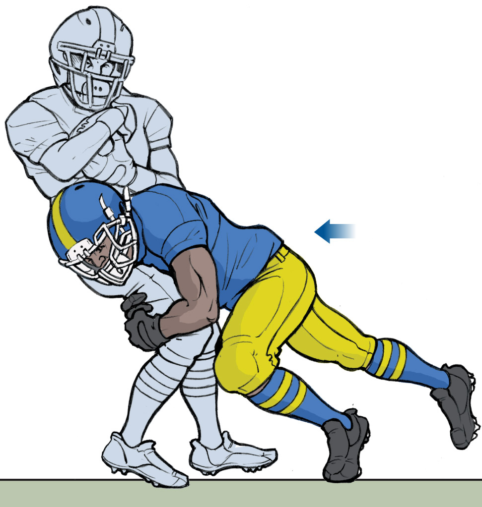 Football Player Tackling Clipart | Free download on ClipArtMag