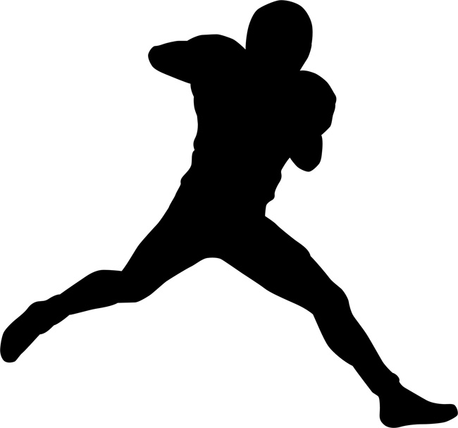 650x607 Football Clipart Stencil