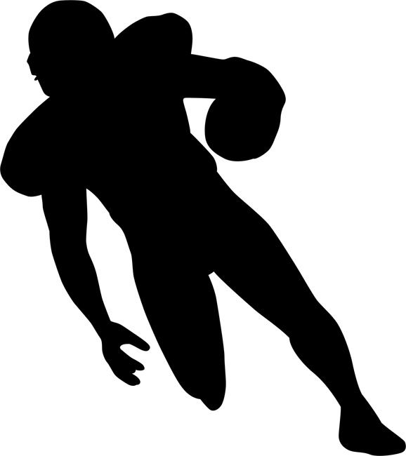 Football Silhouette Clipart | Free download on ClipArtMag