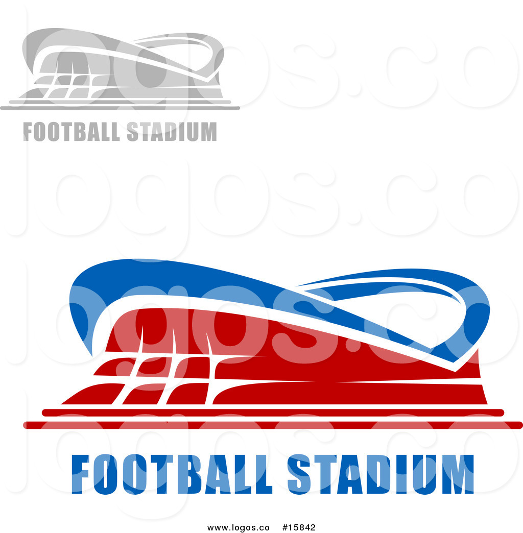 1024x1044 Royalty Free Vector Logo Of Football Stadiums With Sample Text By
