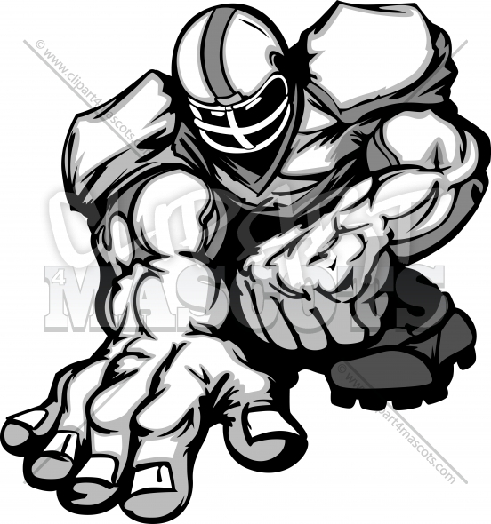 552x590 Football Player Cartoon Graphic Vector Logo
