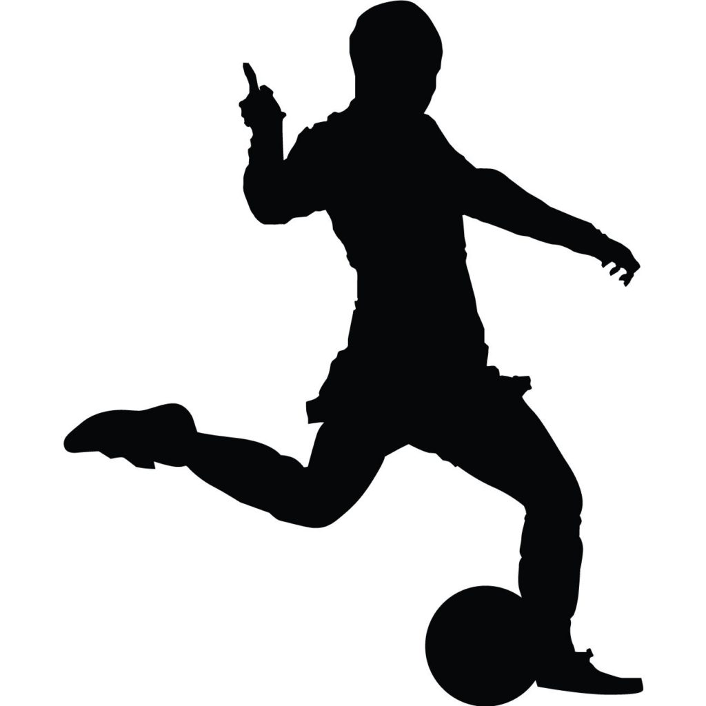 Footballer Silhouette | Free download on ClipArtMag