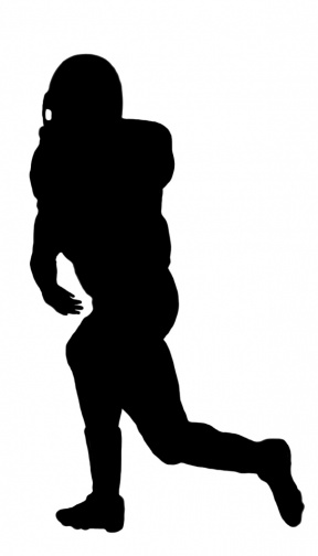 288x504 Silhouette Coach Football Clipart