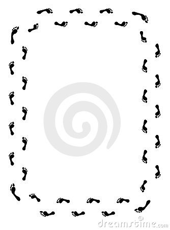 Footprint Border Clipart | Free download on ClipArtMag