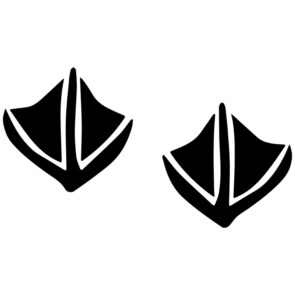 1000x1000 Feet Print Clipart Black And White