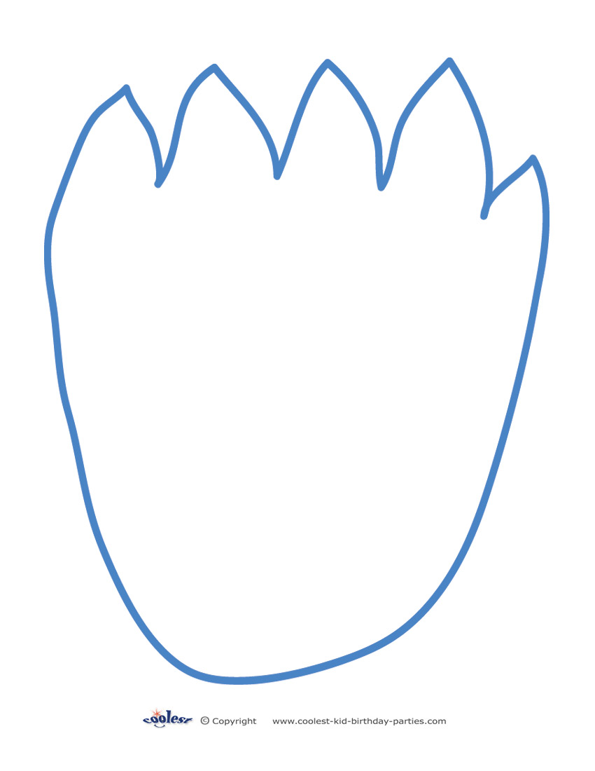 850x1100 Footprint Clipart Template