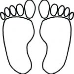 150x150 Awesome Charming Footprints Printable Print Coloring Free