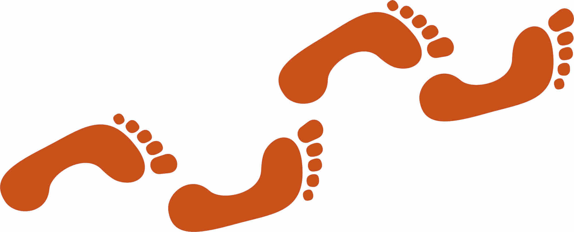 1900x770 Footsteps Clipart
