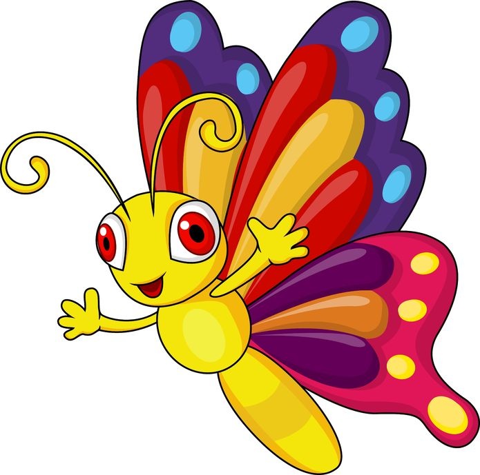 695x689 Butterfly Clipart For Kid