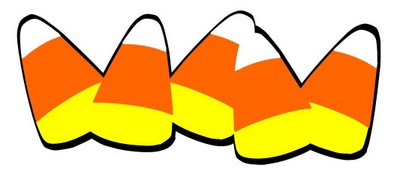 400x177 October Candy Corn Clip Art Free