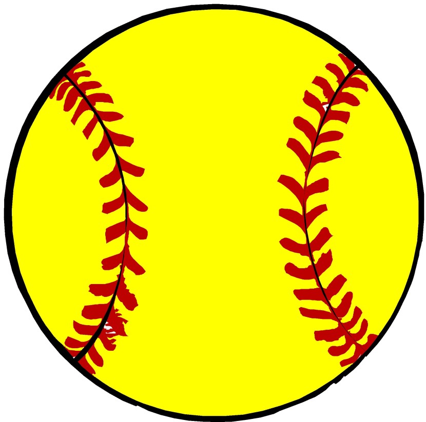 830x823 Softball Clip Art
