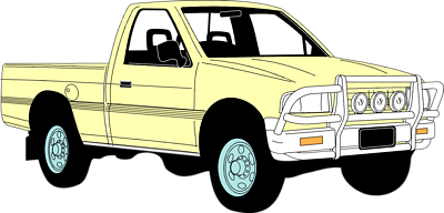 400x192 Pick Up Truck Clip Art