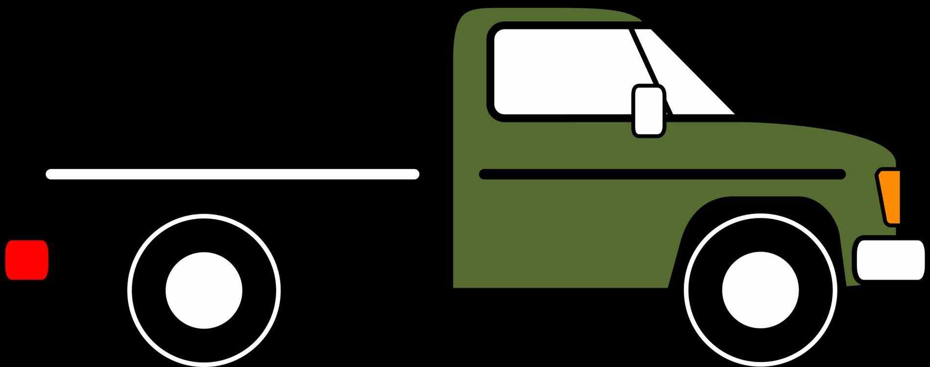 1900x751 Semi Truck Flatbed Trailer Clipart