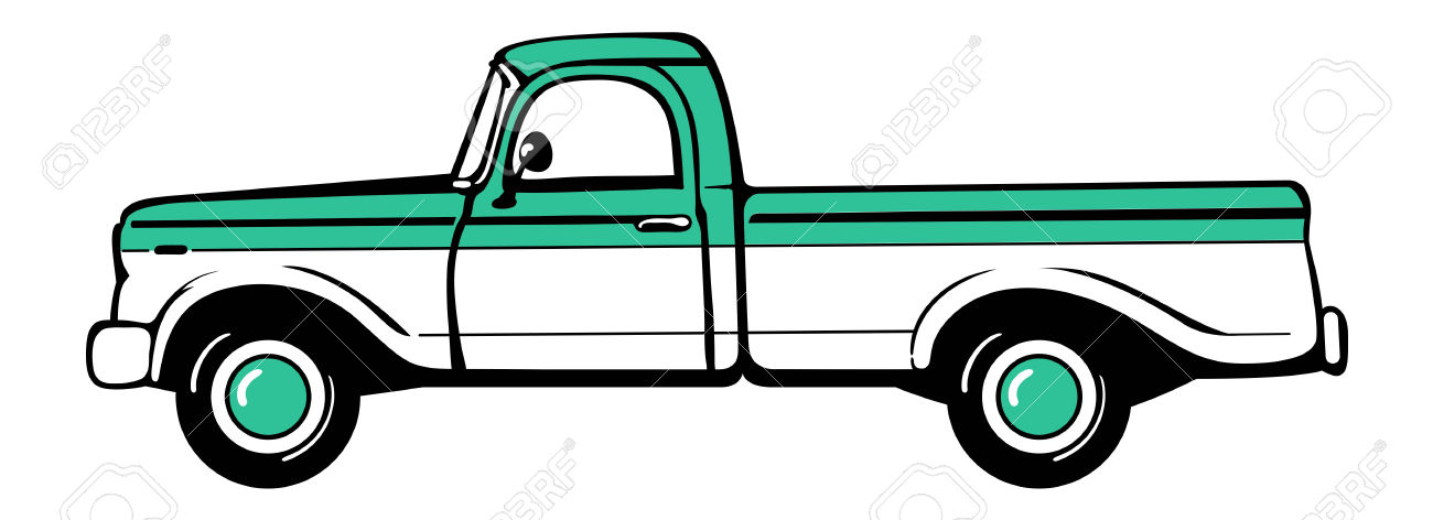 1300x472 Classic Clipart Pickup Truck