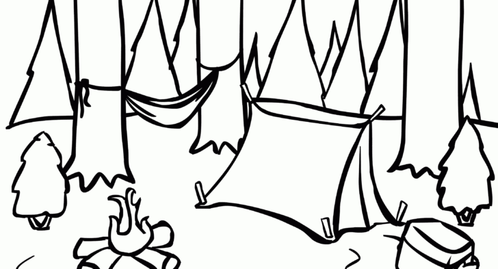 728x393 Coloring Pages Of Forest Scene Forest Clip Art Black And White