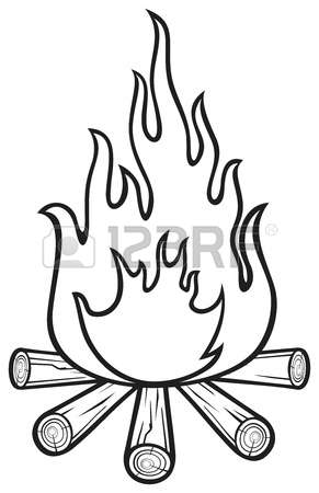 291x450 Forest Fire Clipart Black And White