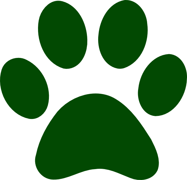 600x578 Free Paw Print Clipart Image
