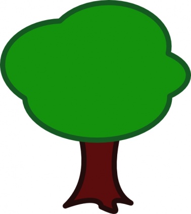 378x425 Green Forest Trees Clipart