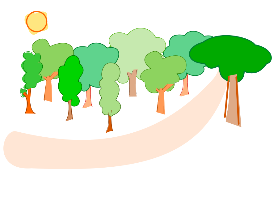 900x637 Clip Art Forest