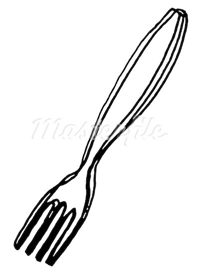 403x550 Fork Black And White Clipart Kid