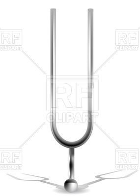 285x400 Tuning Fork Royalty Free Vector Clip Art Image