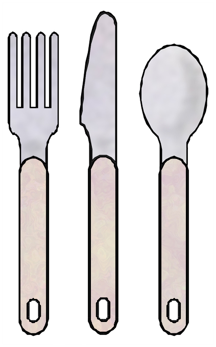 423x679 Fork Spoon Knife Clipart