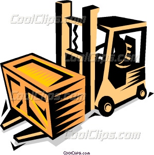 300x302 Forklift Vector Clip Art