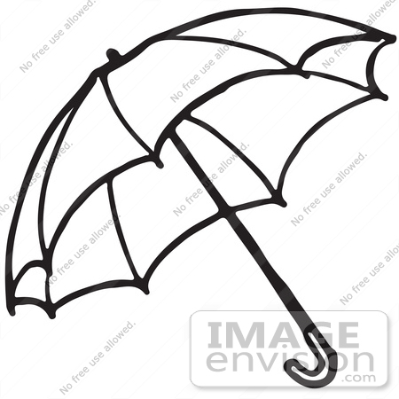 450x450 Umbrella Black And White Clipart