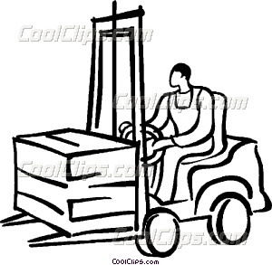 300x293 Person Driving A Forklift Vector Clip Art