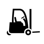 Forklift Clipart Black White | Free download on ClipArtMag