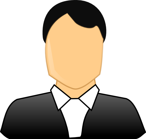 600x570 Male Formal Business Clip Art