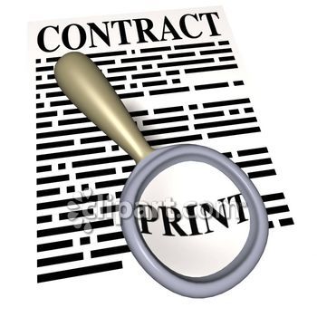 350x350 Contracts Clipart