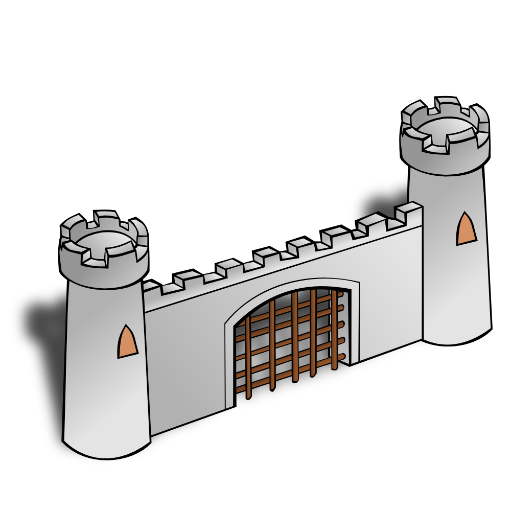 1000x1000 Fort Clipart Castle Gate