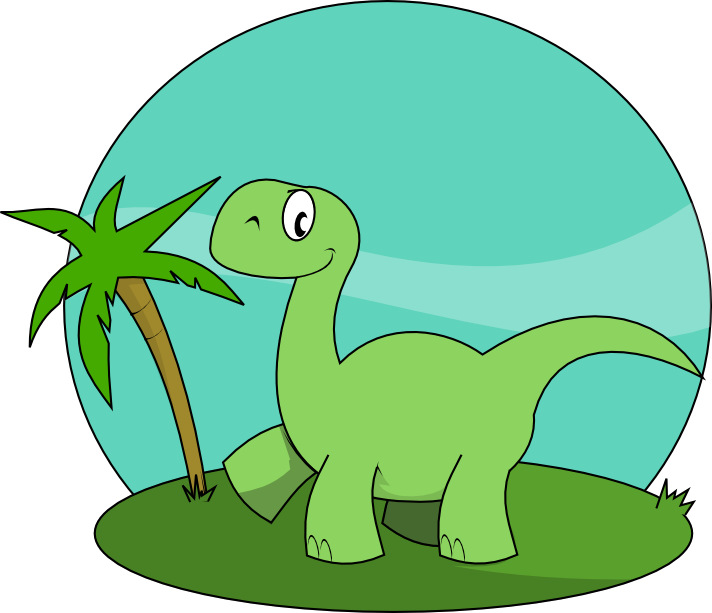 712x613 Free Cute Dinosaur Clipart Image