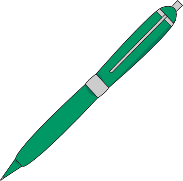 377x374 Ink Pen Clip Art Image Green Free Clipart Image