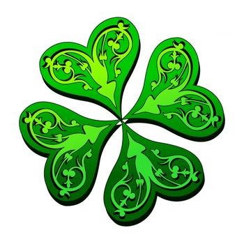 350x350 Four Leaf Clover Design For Tattoo