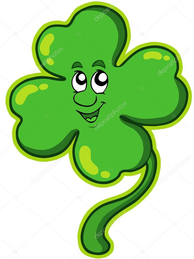 769x1024 Happy Four Leaf Clover Stock Vector Clairev