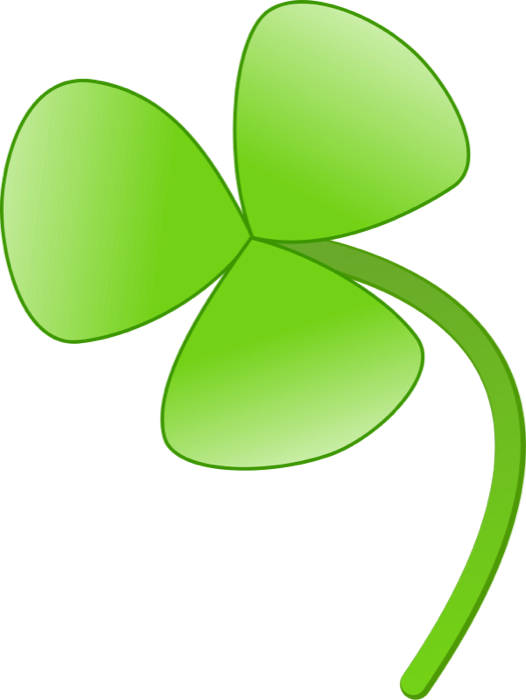 526x700 Clipart Of Shamrocks And Four Leaf Clovers