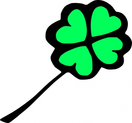 425x395 Four Leaf Clover Clip Art Vector, Free Vectors
