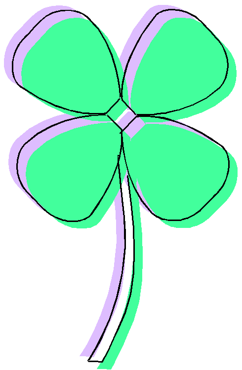 490x750 Free Four Leafed Clover Clipart