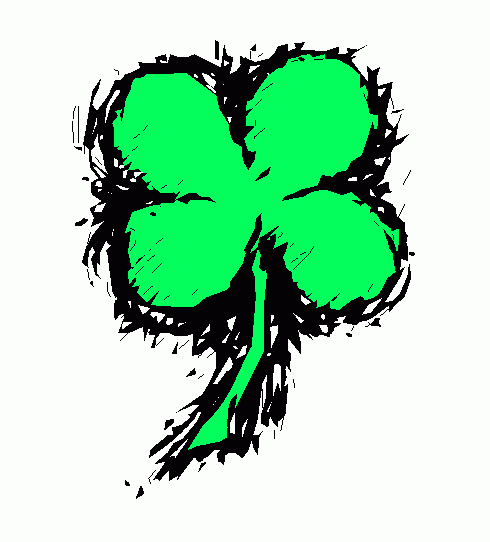 490x542 Four Leaf Clover Clipart